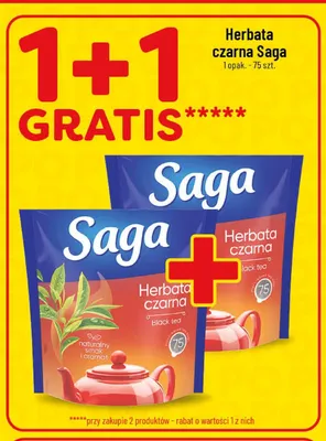 Herbata czarna Saga promocja w POLOmarket