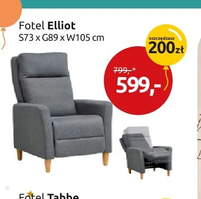 Fotel Elliot promocja w Black Red White