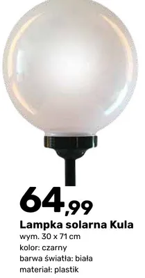 Lampka solarna Kula promocja w Bricomarche