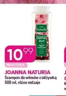 Szampon do włosów z odżywką Joanna Naturia promocja w Drogerie Koliber