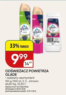 Odświeżacz powietrza glade wybrany asortyment promocja w Chata Polska
