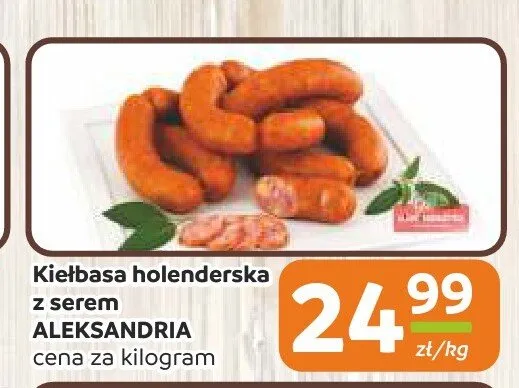 Kiełbasa holenderska z serem Aleksandria promocja w Społem Częstochowa
