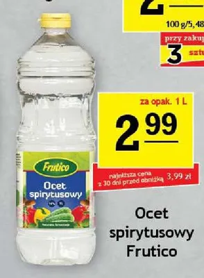 Ocet spirytusowy Frutico promocja w Gram Market
