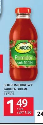 Sok pomidorowy Garden promocja w Selgros