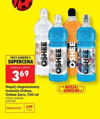 Napój niegazowany Isotonic Oshee promocja w Biedronka