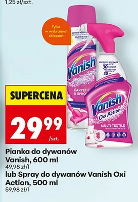 Spray do dywanów Oxi Action promocja w Biedronka