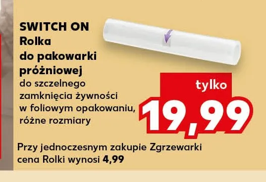 Rolka do pakowarki próżniowej Switch On promocja w Kaufland