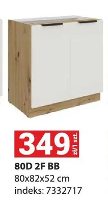 Szafka kuchenna dolna Aria 80D 2F Bb promocja w Merkury Market