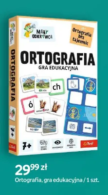 Gra edukacyjna Ortografia Mały Odkrywca Trefl promocja w Empik
