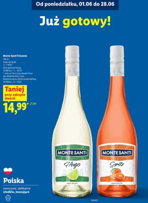 Wino Monte santi prosecco promocja w Lidl