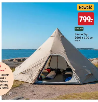 Namiot tipi Kayoba Outdoor promocja w Jula