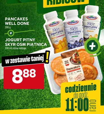 Zestaw pancakes Well Done + jogurt pitny Skyr Piątnica promocja w Stokrotka