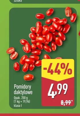 Pomidory daktylowe promocja w Aldi