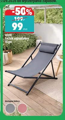 Leżak ogrodowy Meven Vigo promocja w Biedronka