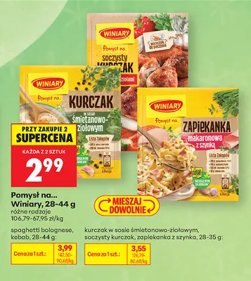 Pomysł na... Winiary soczysty kurczak promocja w Biedronka