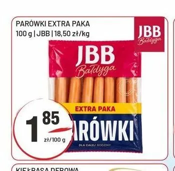 Parówki Extra Paka JBB promocja w Sedal