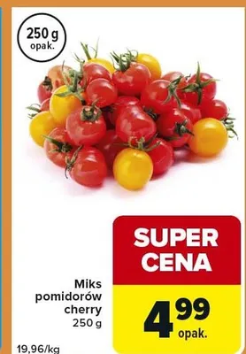 Miks pomidorów cherry promocja w Carrefour Express
