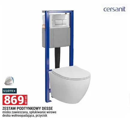 Zestaw podtynkowy Desse Cersanit promocja w Merkury Market
