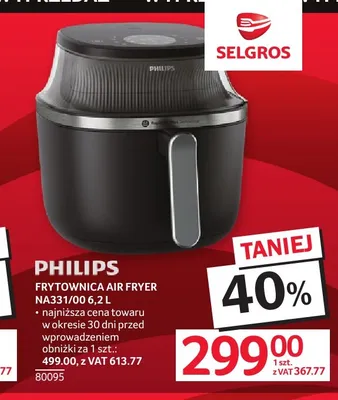 Frytownica Air Fryer Philips NA331/00 6,2 l promocja w Selgros
