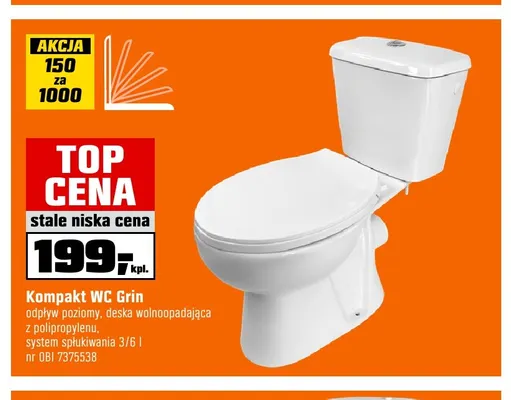 Kompakt Wc Grin promocja w OBI