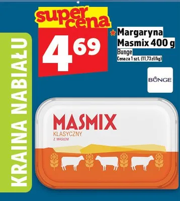 Margaryna Masmix klasyczna z masłem Bunge promocja w TOPAZ
