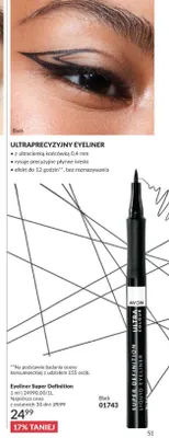 Eyeliner Avon Ultra Colour Super Definition Black promocja w AVON