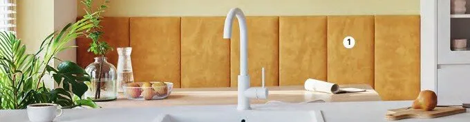 Panel ścienny tapicerowany Stegu Mollis 60x30cm żółty promocja w Castorama