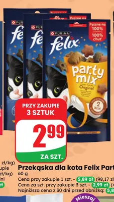 Przekąska dla kota Felix Party Mix promocja w Dino