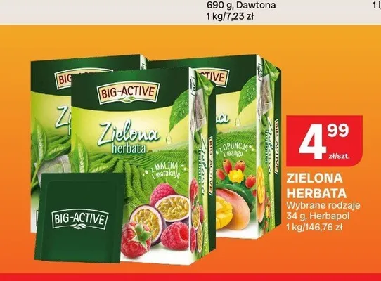 Herbata zielona Big-Active Pigwa i mango promocja w Chorten