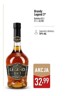 Brandy Legend 3* promocja w Aldi