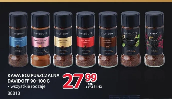 Kawa rozpuszczalna Davidoff promocja w Selgros