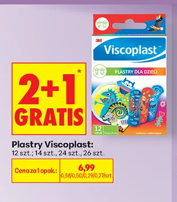 Plastry Viscoplast 24 szt. promocja w Biedronka