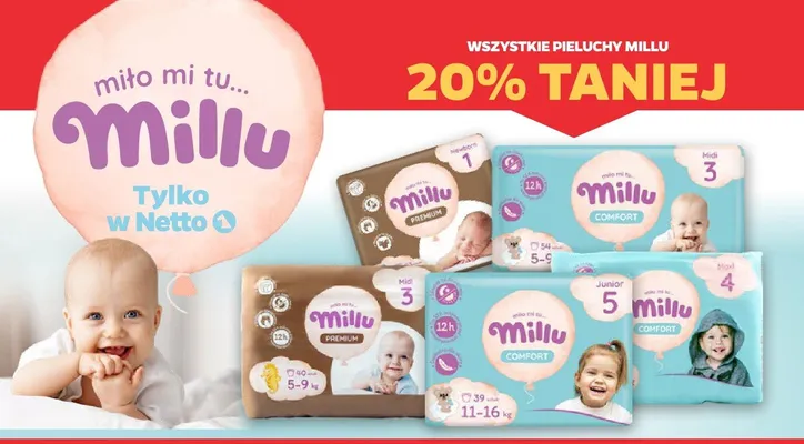 Pieluchy promocja w Netto