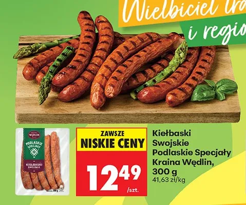 Kiełbaski Swojskie Podlaskie Specjały Kraina Wędlin promocja w Biedronka