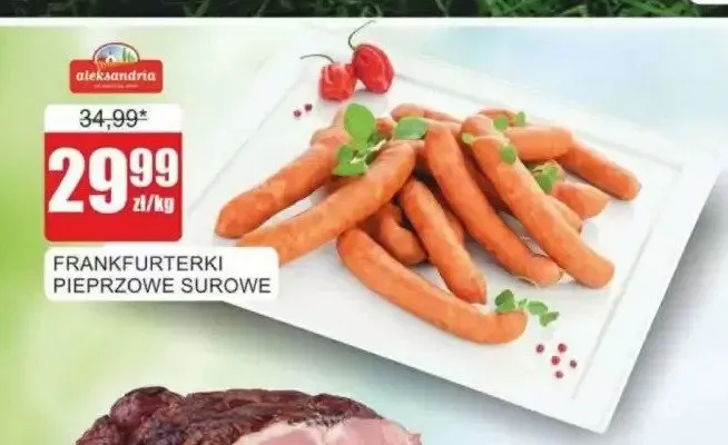 Frankfurterki Pieprzowe Surowe Aleksandria promocja w Bingo