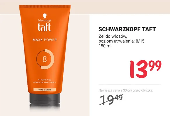 Żel do włosów Maxx Power, poziom utrwalenia: 8/15 promocja w Rossmann