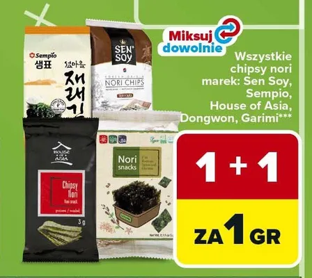 Chipsy nori Sen Soy promocja w Carrefour