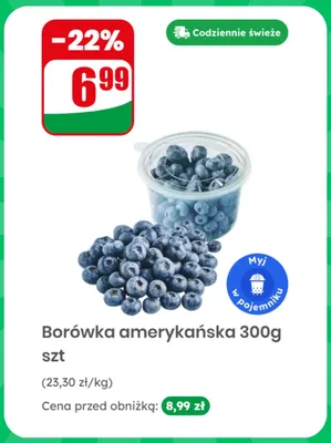Borówka amerykańska Hortex promocja w Dino
