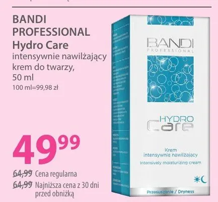 Intensywnie nawilżający krem do twarzy Hydro Care promocja w Hebe