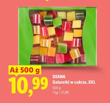 Galaretki Diana w cukrze XXL promocja w Lidl