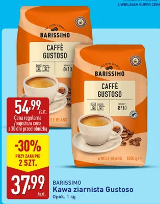 Kawa ziarnista Barissimo Gustoso promocja w Aldi