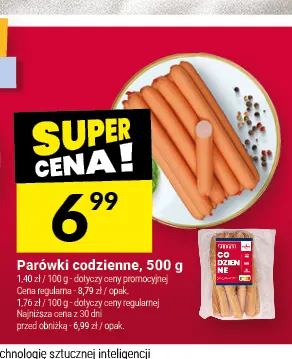 Parówki codzienne Pikok promocja w Twój Market