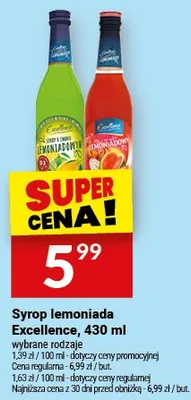 Syrop lemoniada Excellence promocja w Twój Market