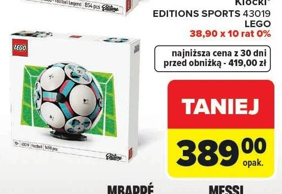 Klocki LEGO EDITIONS SPORTS 43019 promocja w Carrefour Market