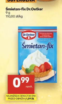 Śmietan-fix Dr.Oetker promocja w Delikatesy Centrum