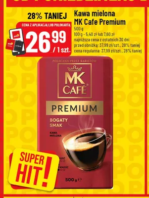 Kawa mielona MK Cafe Premium promocja w POLOmarket