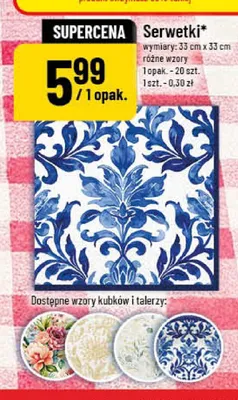 Serwetki wymiary: 33x33cm promocja w POLOmarket