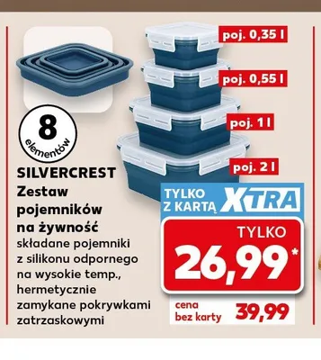 Zestaw pojemników na żywność Silvercrest promocja w Kaufland