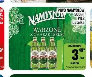 Piwo Namysłów Pils promocja w Tomi Markt
