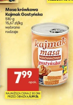 Masa krówkowa Kajmak Gostyńska promocja w Delikatesy Centrum